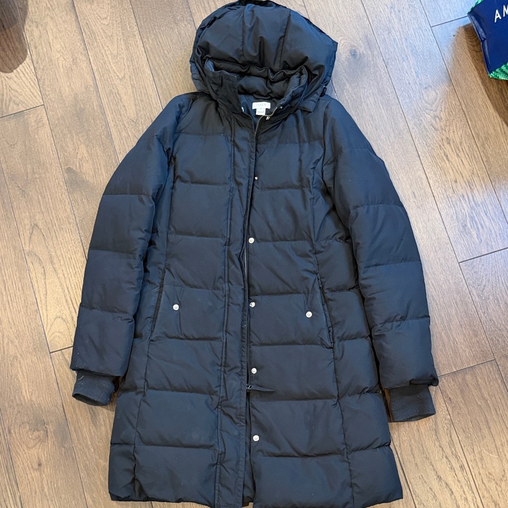 J. Crew Women's Black Puffer Coat Size XS - C12-001